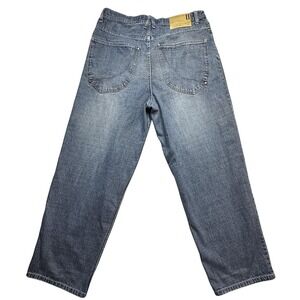 Attitude Jeans Mens 38x32(36x30) Blue Denim Relaxed Fit Straight Leg Medium Wash